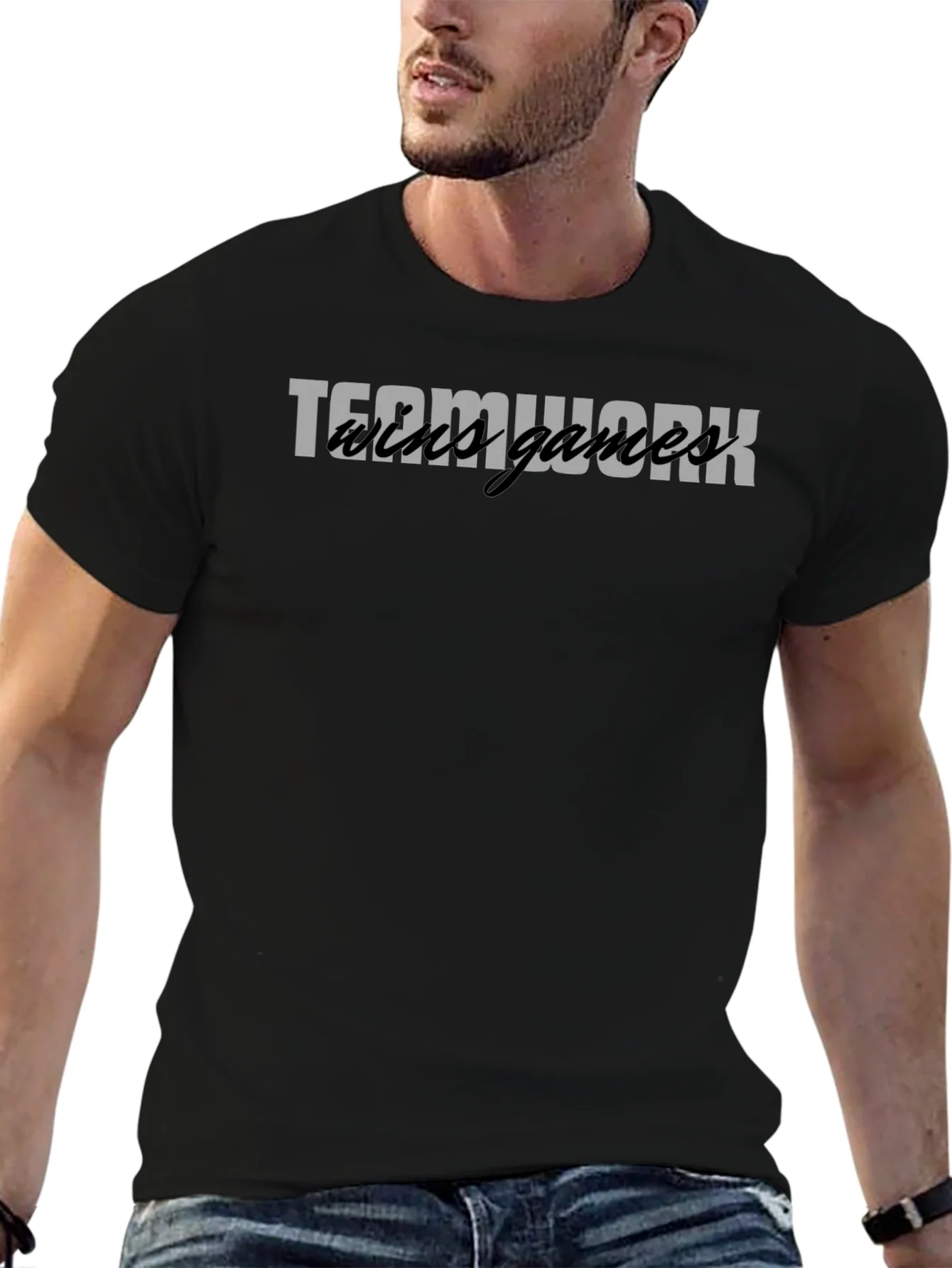 Teamwork Wild Games Black Graphic Tee