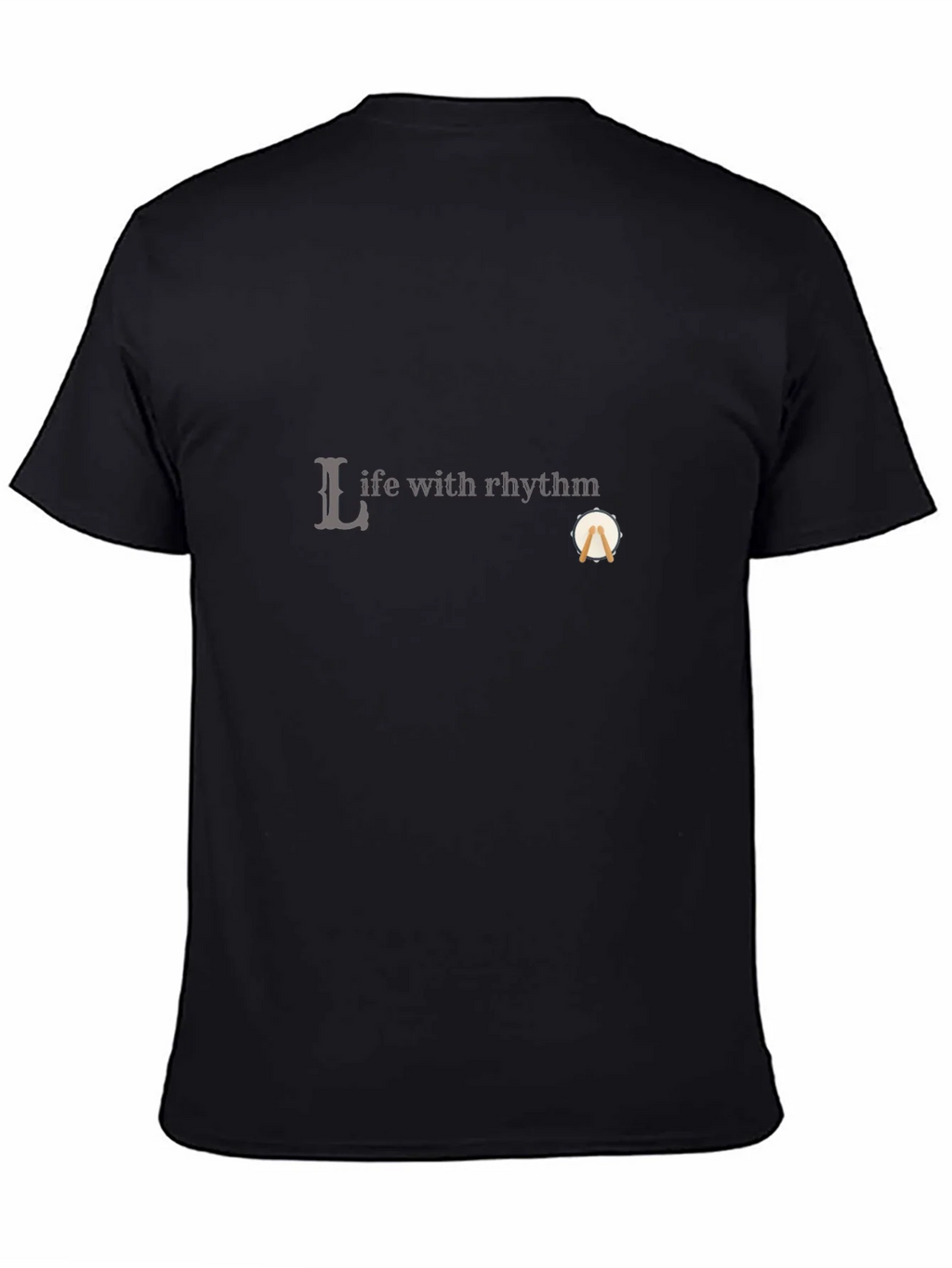Life with Rhythm Black Graphic Tee
