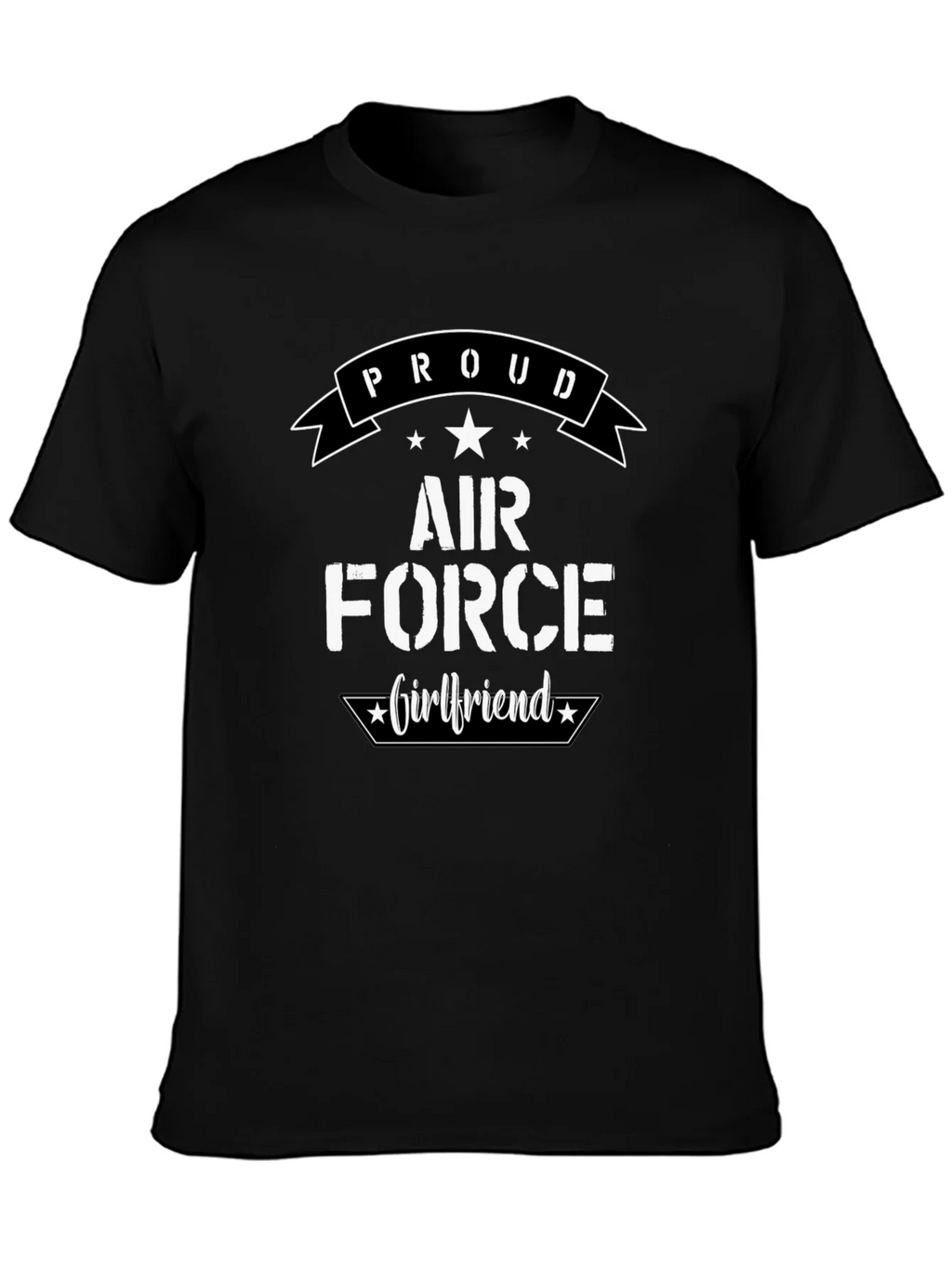 Proud Air Force Girlfriend Graphic T-Shirt