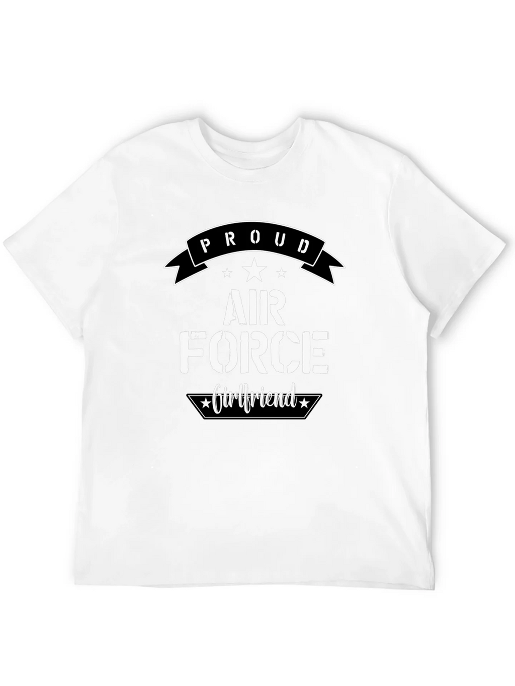 Proud Air Force Girlfriend Graphic T-Shirt