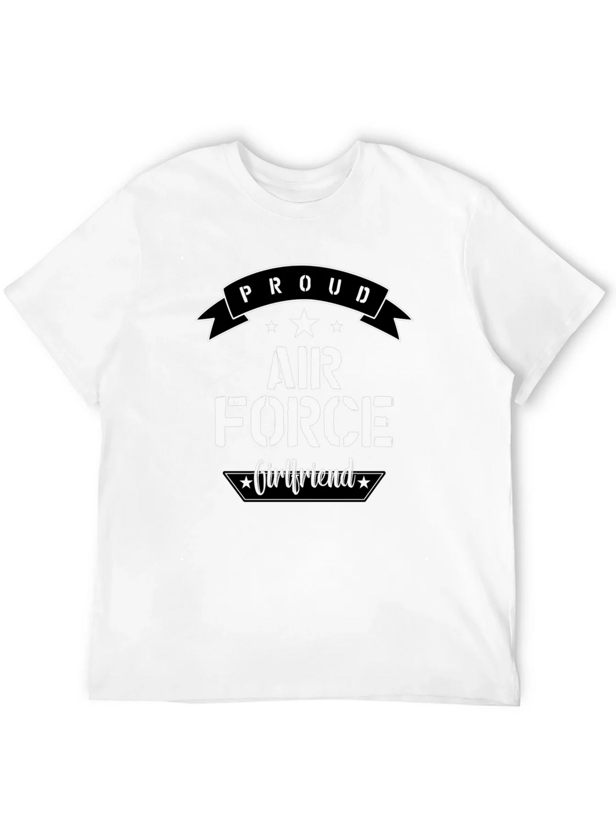 Proud Air Force Girlfriend Graphic T-Shirt