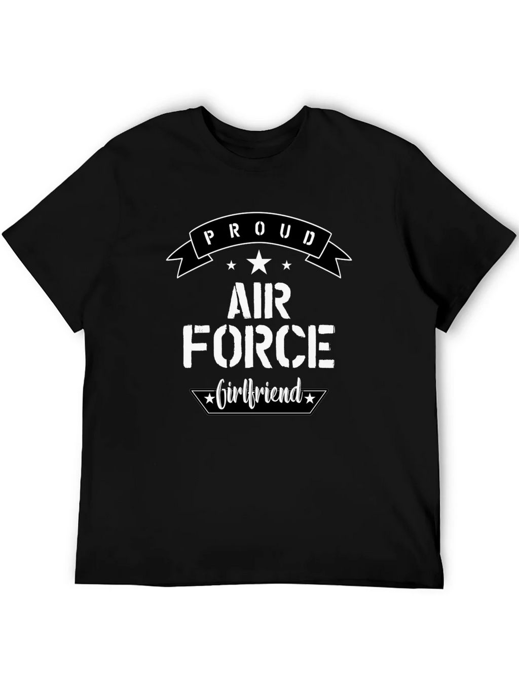 Proud Air Force Girlfriend Graphic T-Shirt