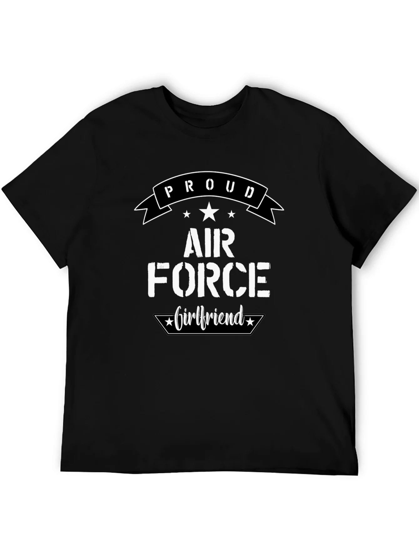 Proud Air Force Girlfriend Graphic T-Shirt