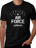 Proud Air Force Girlfriend Graphic T-Shirt