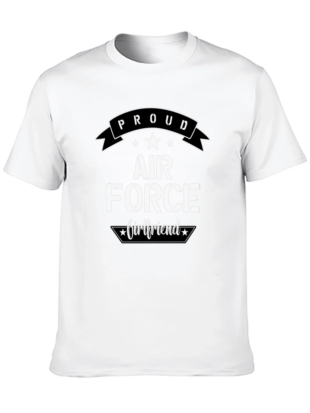 Proud Air Force Girlfriend Graphic T-Shirt