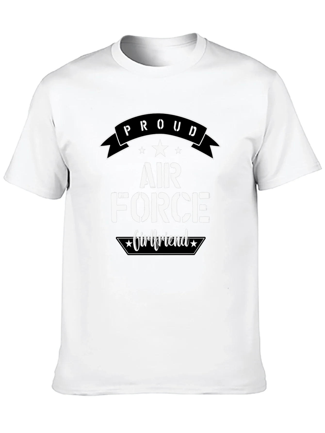 Proud Air Force Girlfriend Graphic T-Shirt