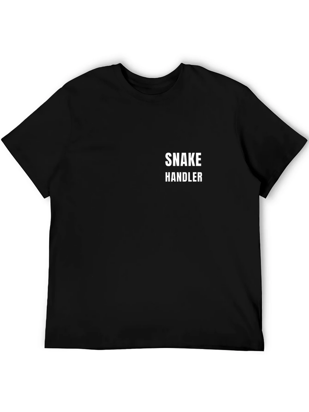 Snake Handler Graphic Tee - Black Cotton T-Shirt