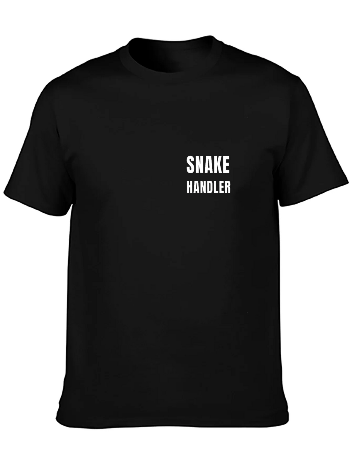 Snake Handler Graphic Tee - Black Cotton T-Shirt