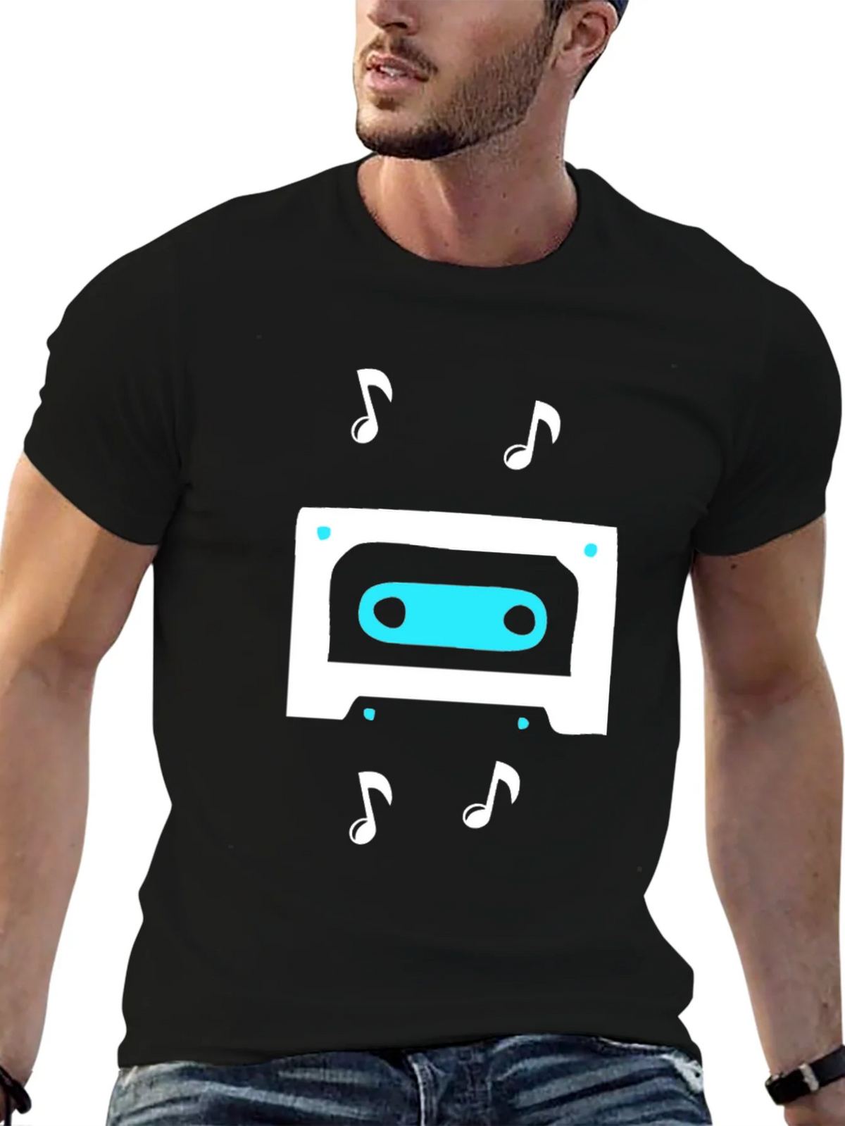 Retro Cassette Tape Music Graphic T-Shirt