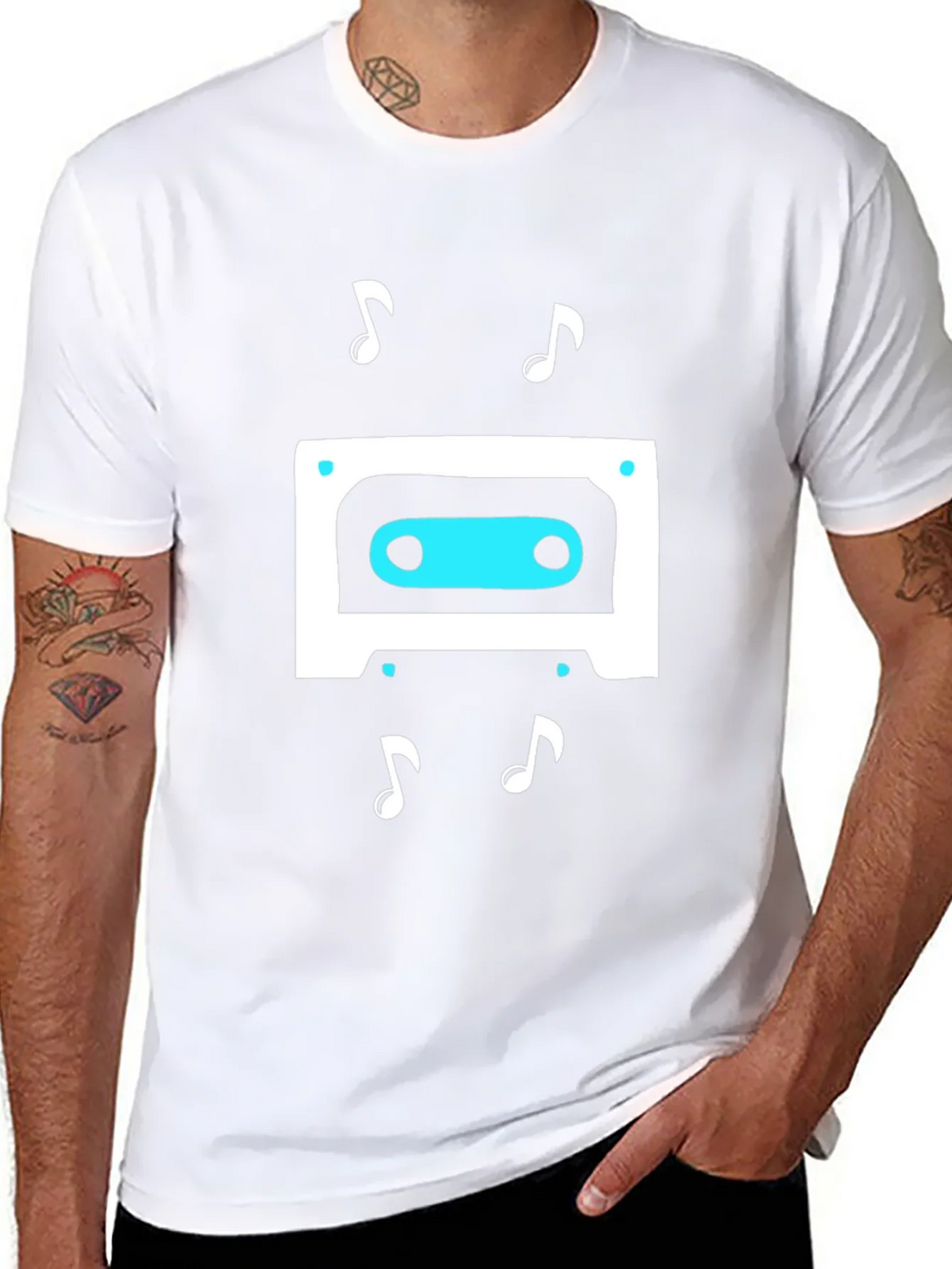 Retro Cassette Tape Music Graphic T-Shirt