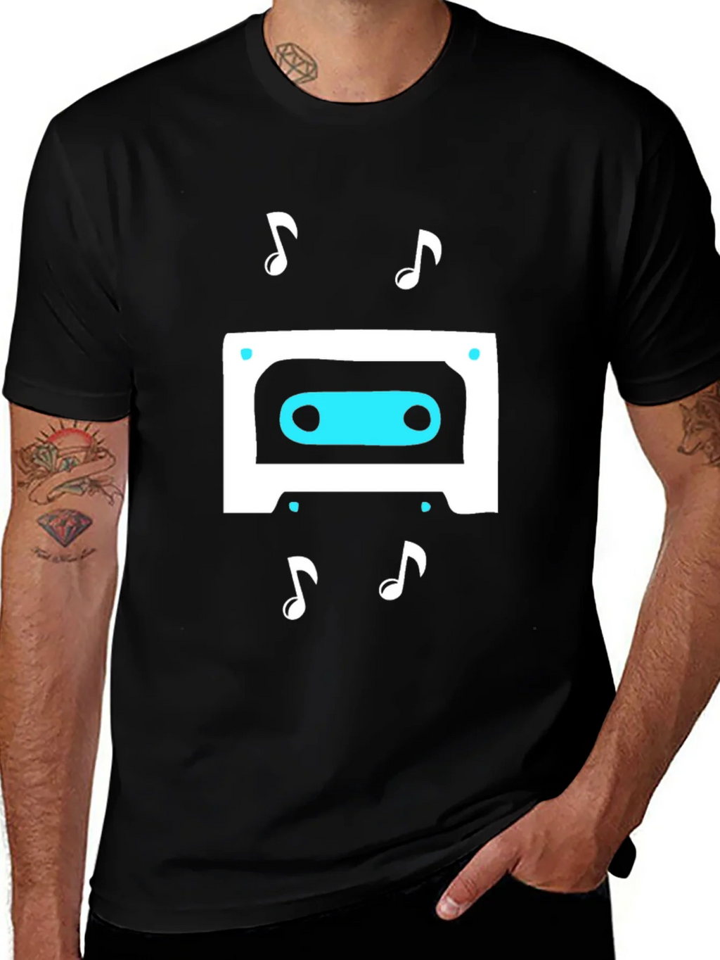 Retro Cassette Tape Music Graphic T-Shirt