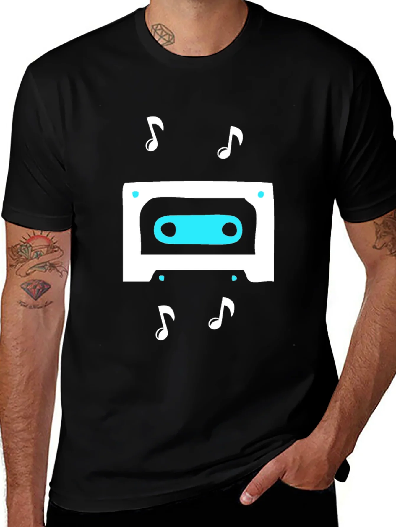 Retro Cassette Tape Music Graphic T-Shirt