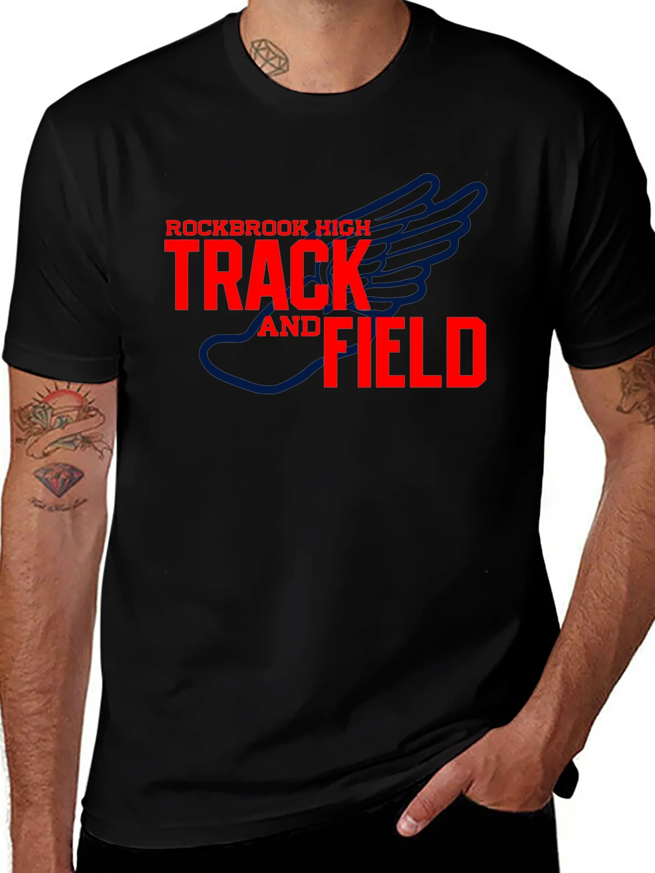 Rockbrook High Track and Field Black T-Shirt