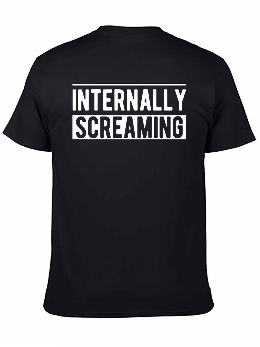 Internally Screaming Graphic Tee - Black Cotton Blend