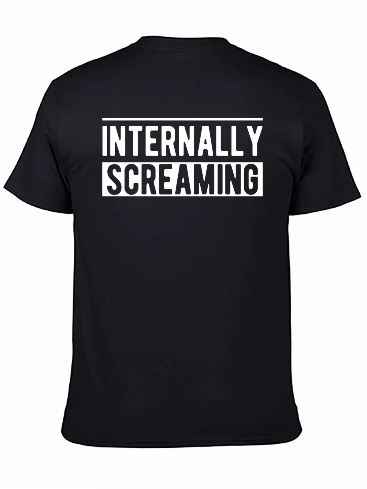 Internally Screaming Graphic Tee - Black Cotton Blend