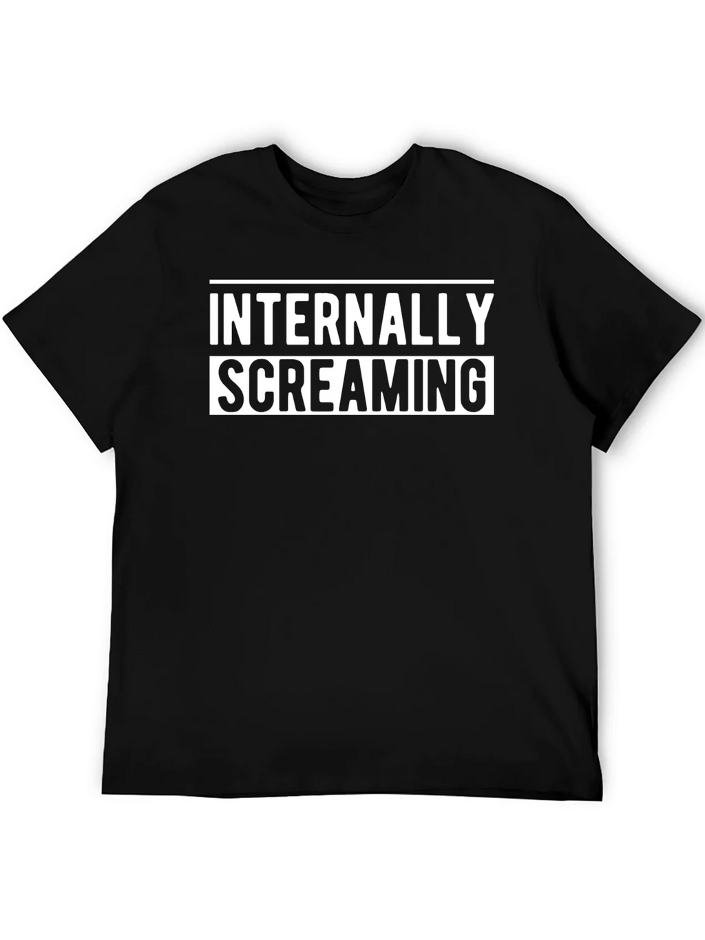 Internally Screaming Graphic Tee - Black Cotton Blend