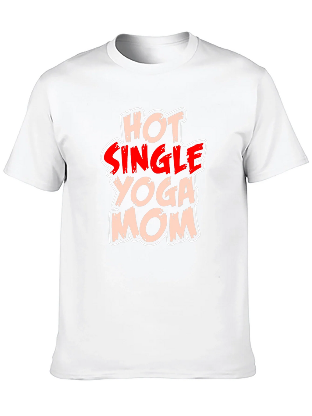 Hot Single Yoga Mom T-Shirt - Black
