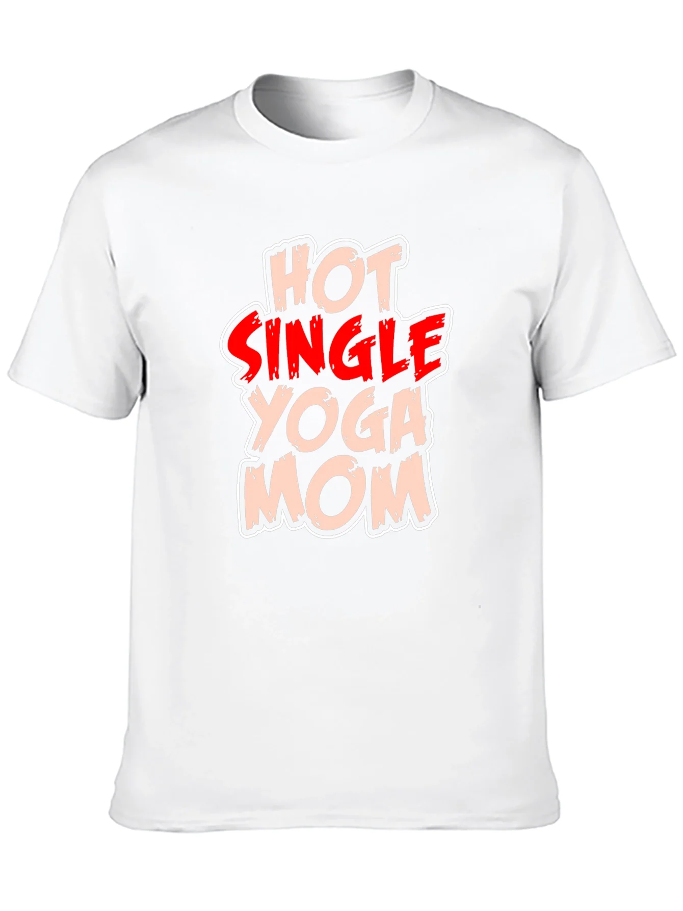Hot Single Yoga Mom T-Shirt - Black