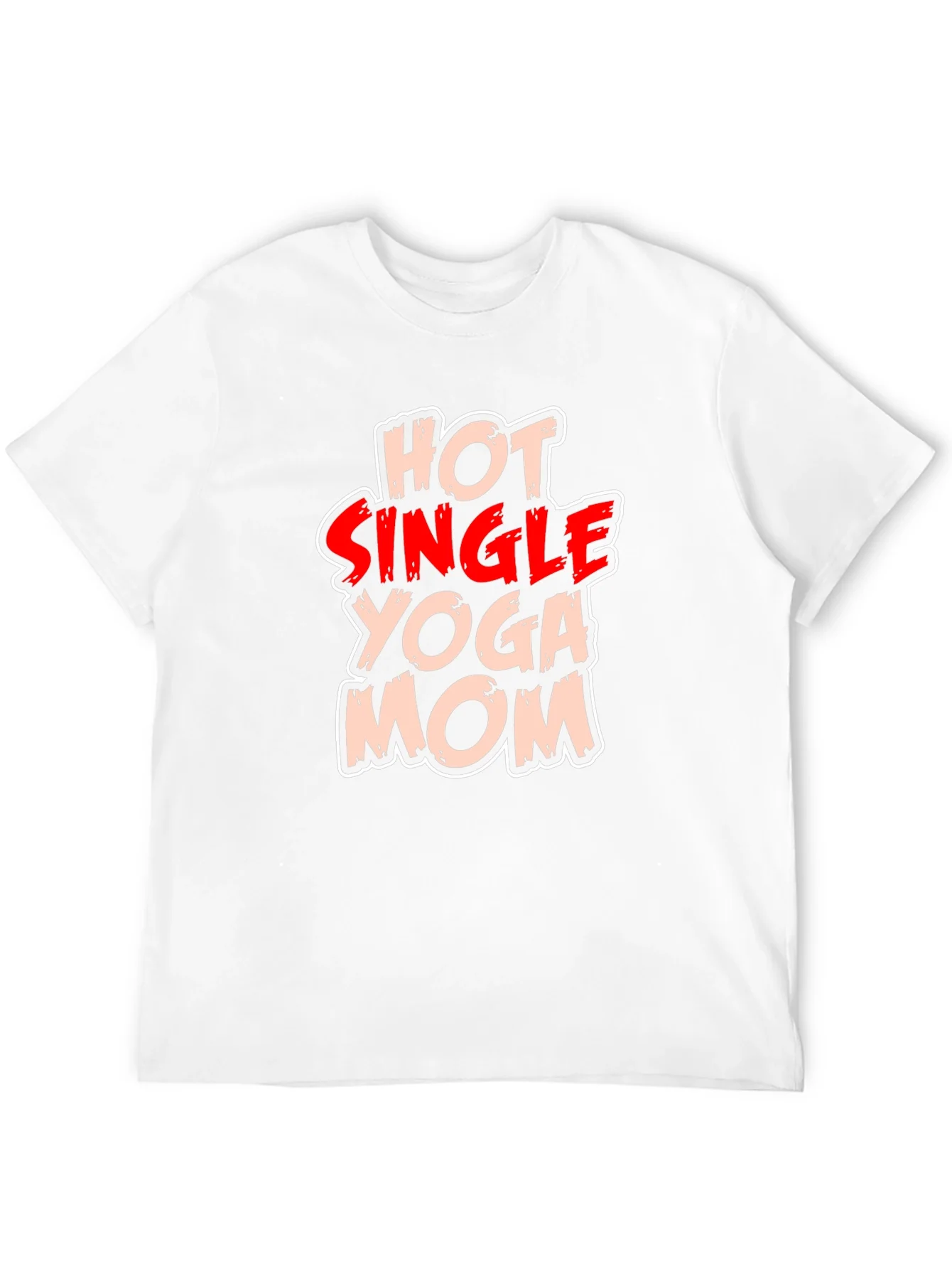 Hot Single Yoga Mom T-Shirt - Black