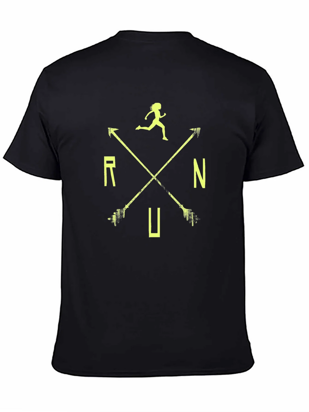 Run Arrow T-Shirt - Black Graphic Tee