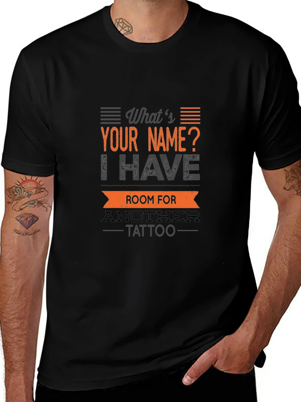Tattoo Humor T-Shirt: Whats Your Name?