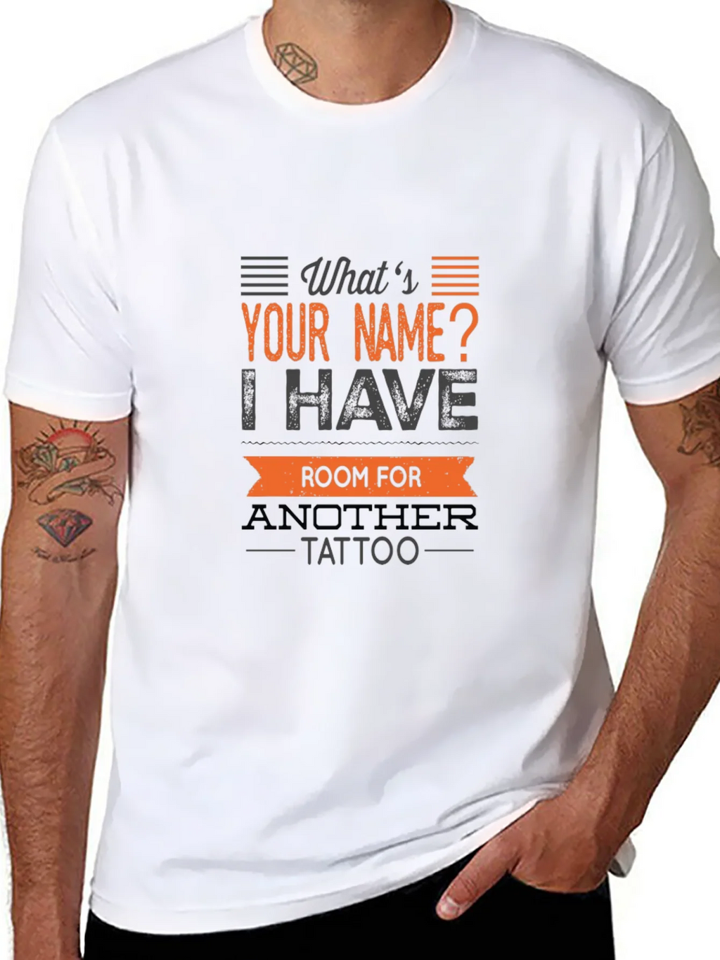 Tattoo Humor T-Shirt: Whats Your Name?