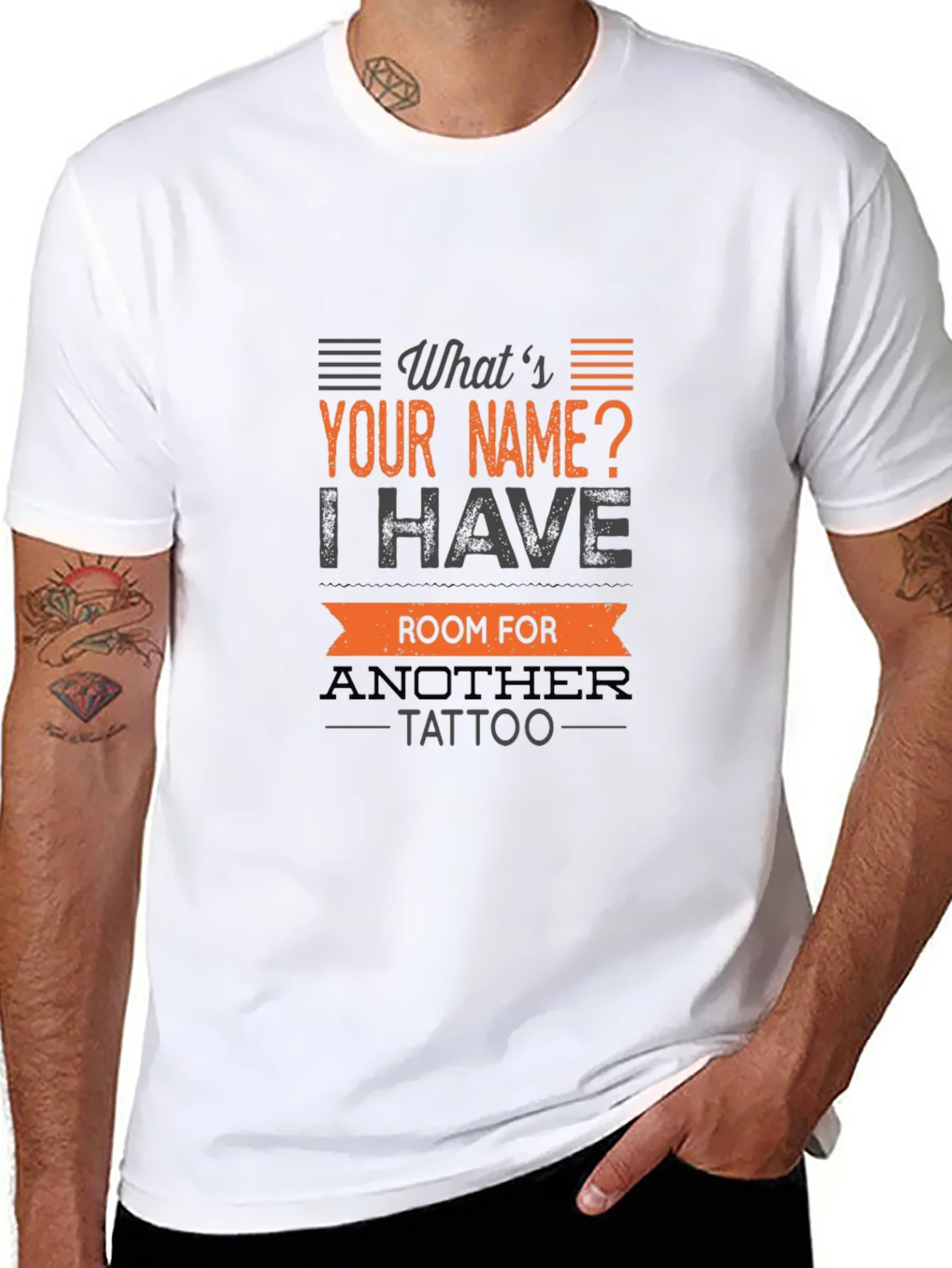 Tattoo Humor T-Shirt: Whats Your Name?