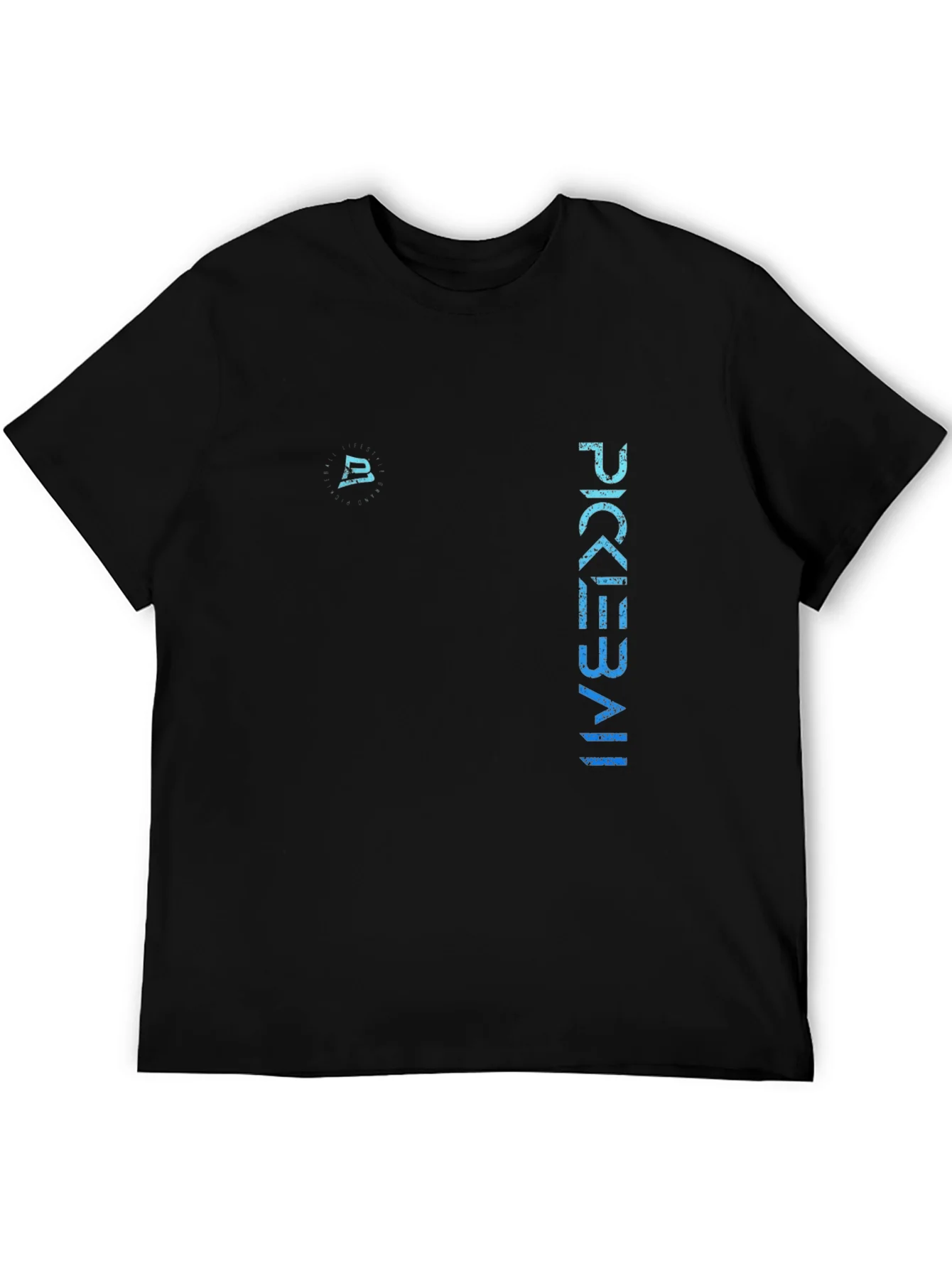 Pickleball Graphic Tee - Black Cotton T-Shirt