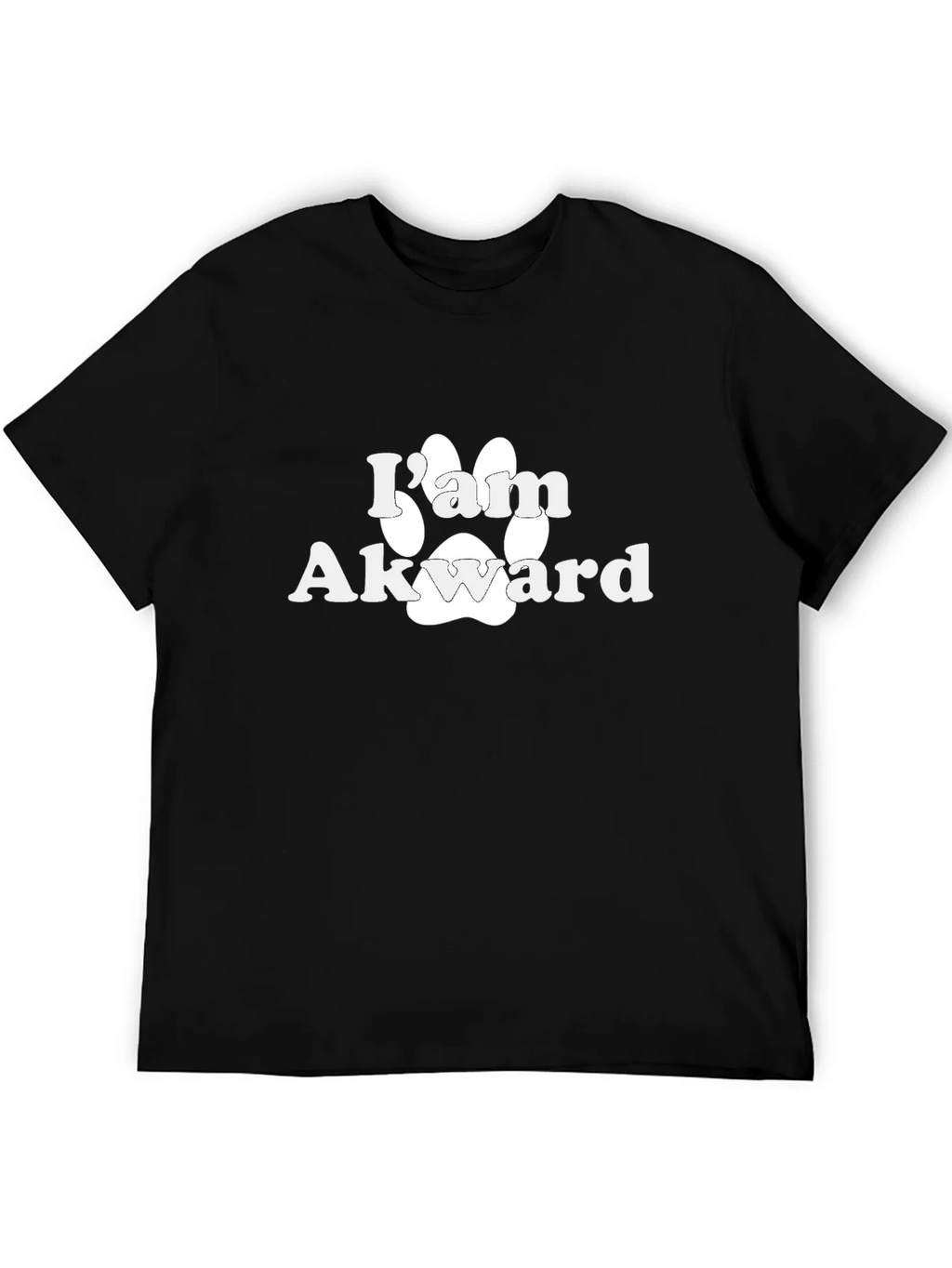 Im Awkward Paw Print Graphic T-Shirt