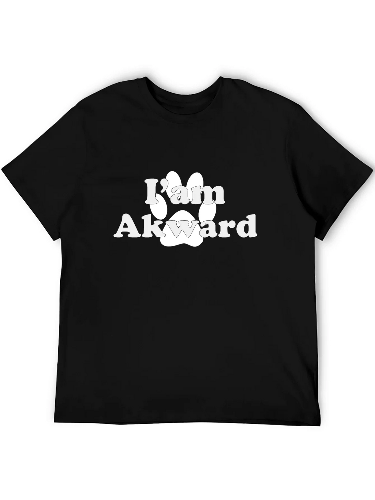 Im Awkward Paw Print Graphic T-Shirt