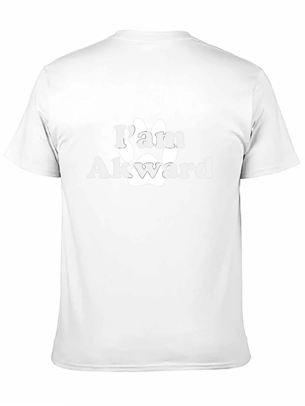 Im Awkward Paw Print Graphic T-Shirt