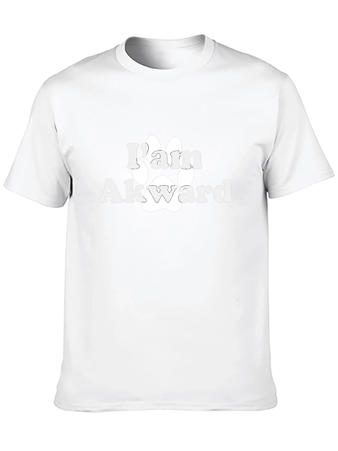 Im Awkward Paw Print Graphic T-Shirt