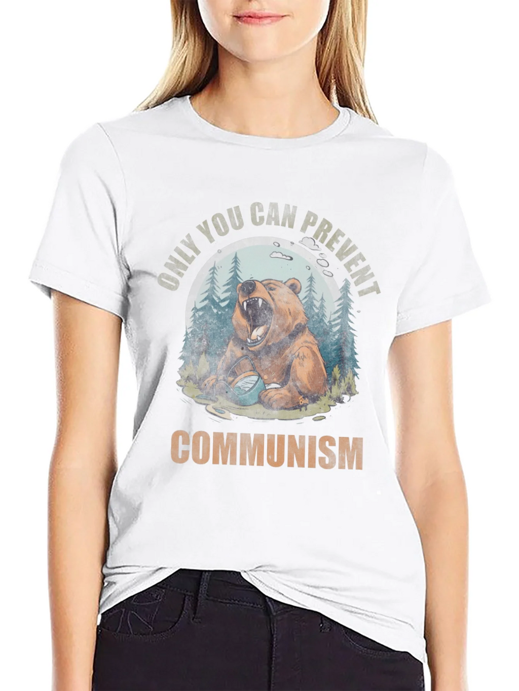 Only You Can Prevent Communism Bear T-Shirt