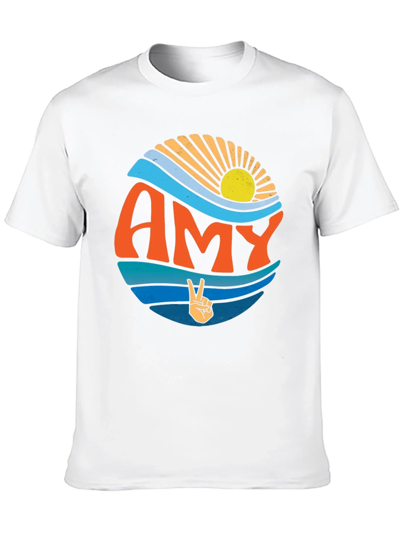 Amy Retro Vibe T-Shirt - Peace & Sunshine