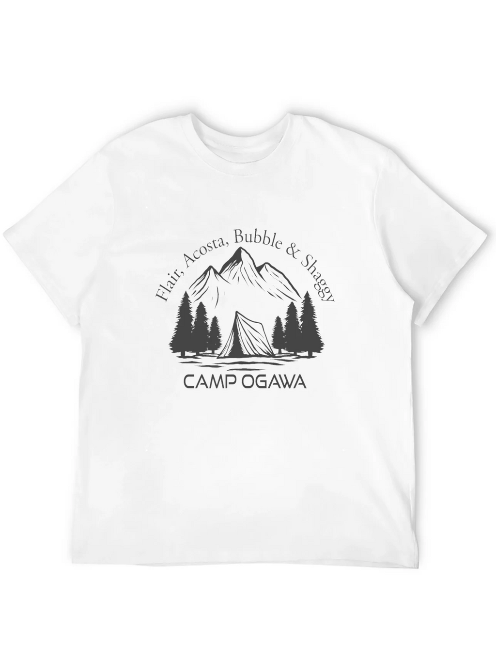 Camp Ogawa T-Shirt - Mountains & Tent Graphic Tee