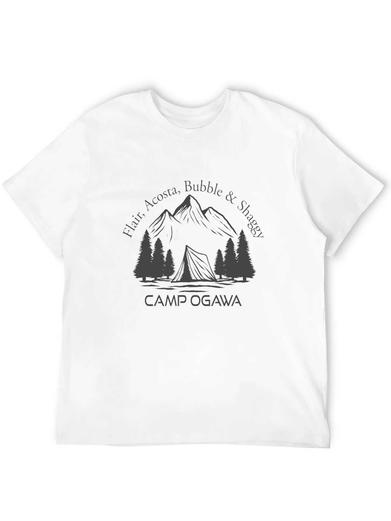 Camp Ogawa T-Shirt - Mountains & Tent Graphic Tee