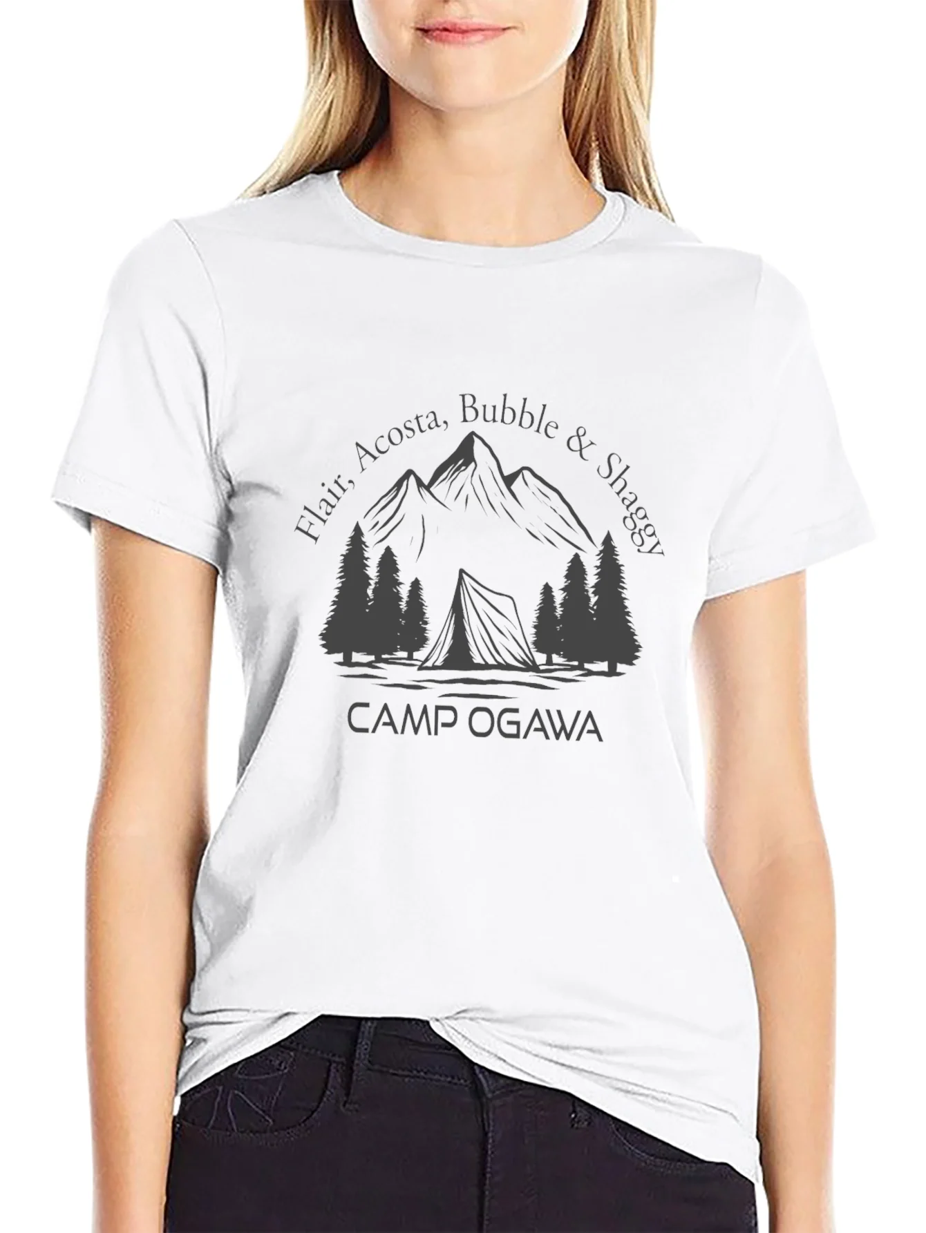 Camp Ogawa T-Shirt - Mountains & Tent Graphic Tee