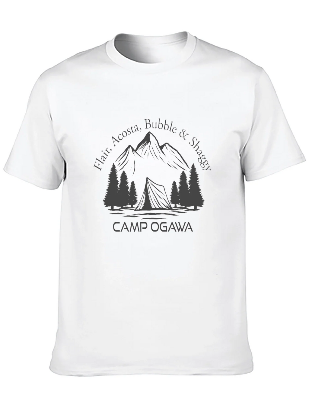 Camp Ogawa T-Shirt - Mountains & Tent Graphic Tee