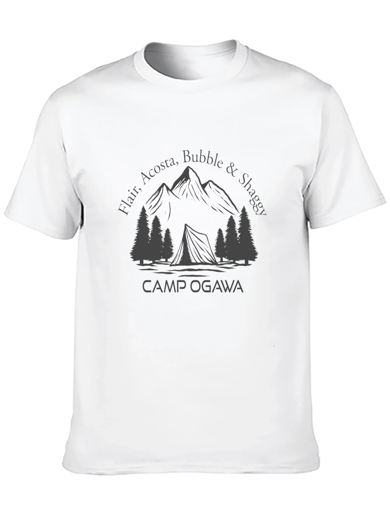 Camp Ogawa T-Shirt - Mountains & Tent Graphic Tee
