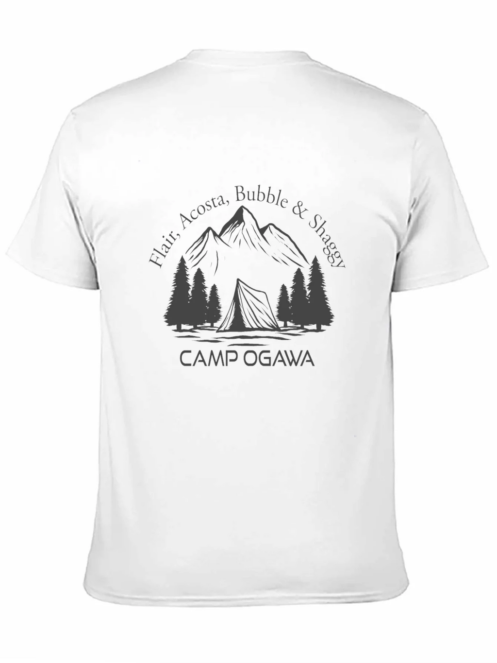 Camp Ogawa T-Shirt - Mountains & Tent Graphic Tee