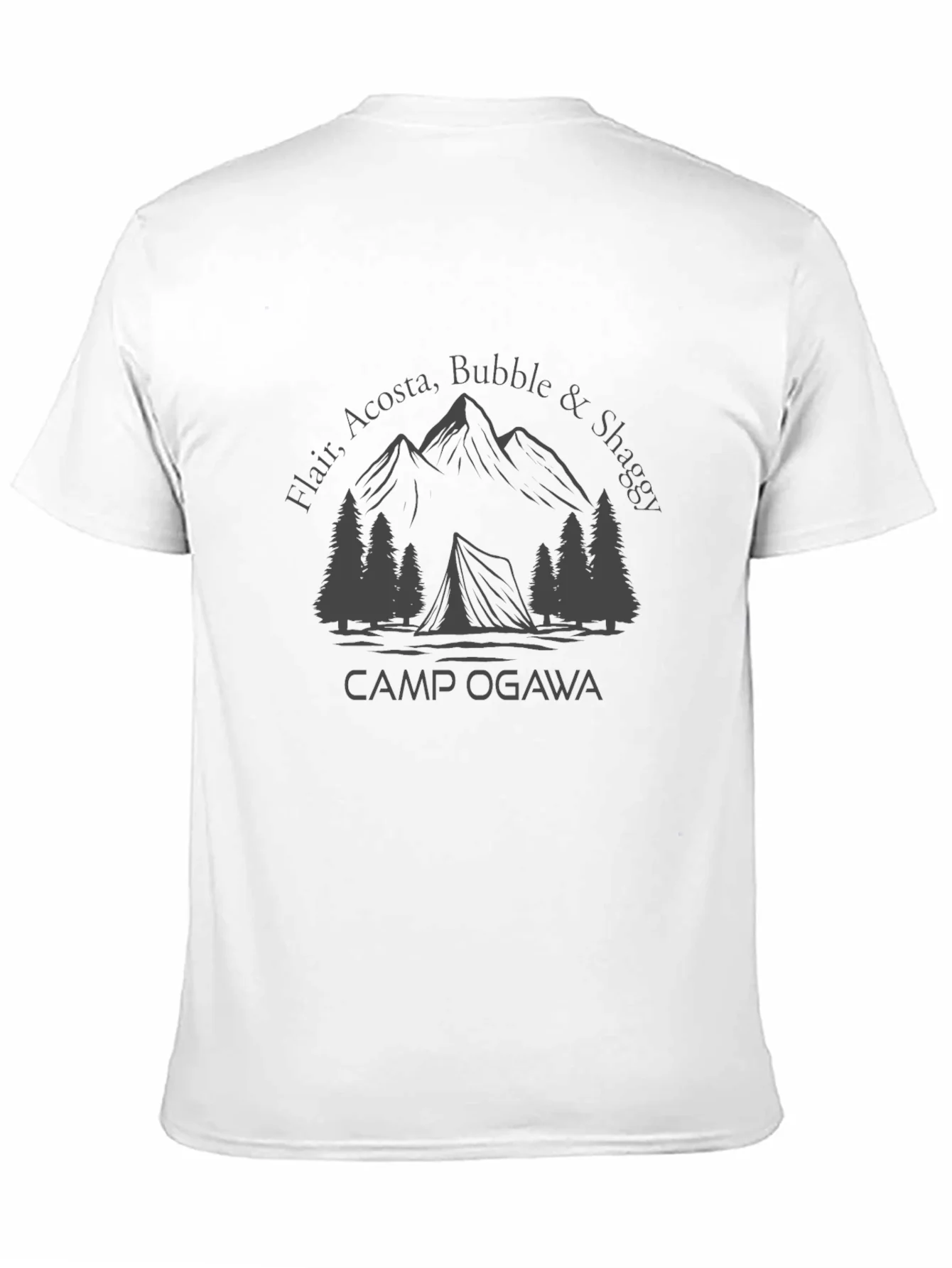 Camp Ogawa T-Shirt - Mountains & Tent Graphic Tee