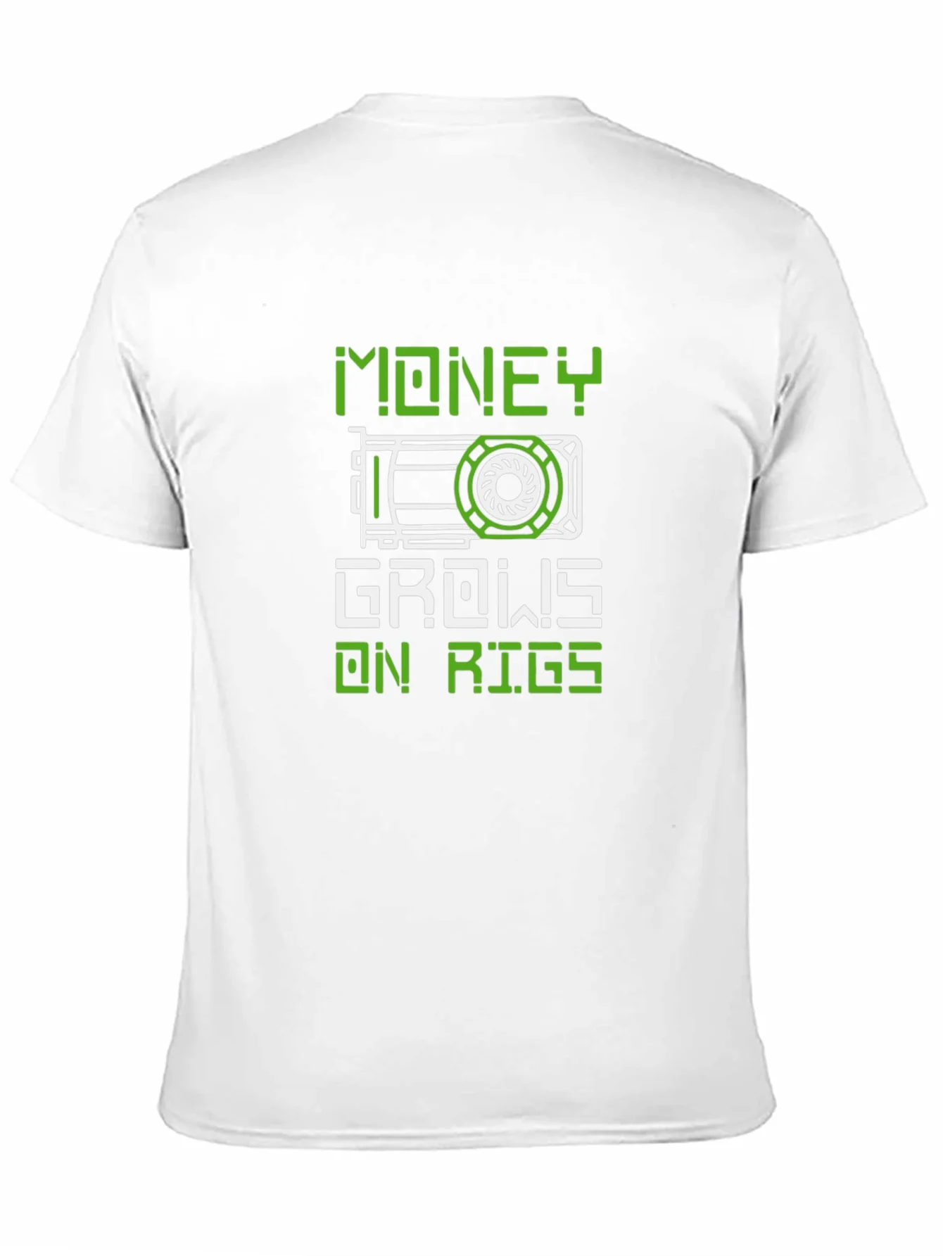 Crypto Mining T-Shirt: Money Grows On Rigs - Black