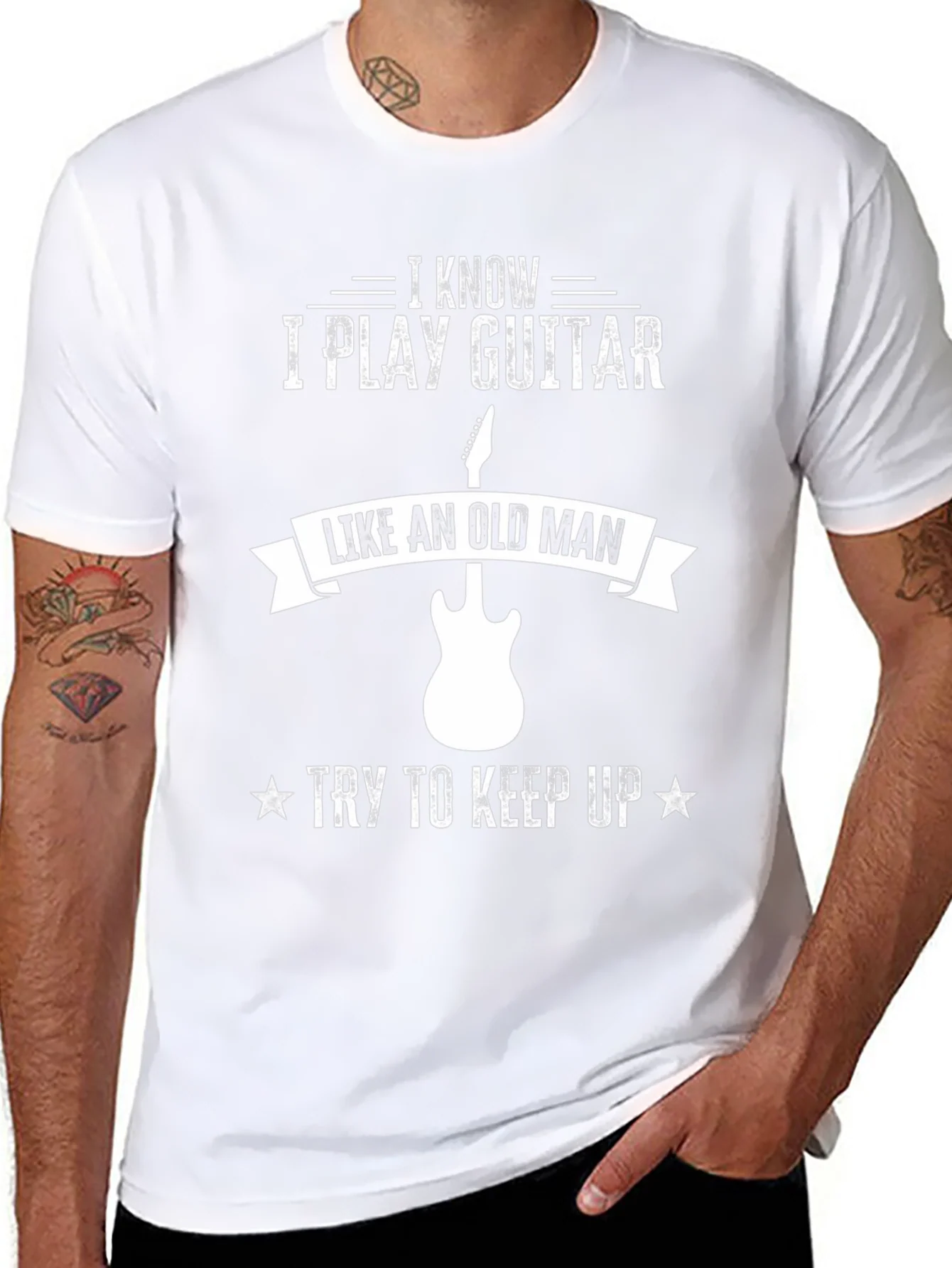 I Play Guitar Like an Old Man Graphic Tee
