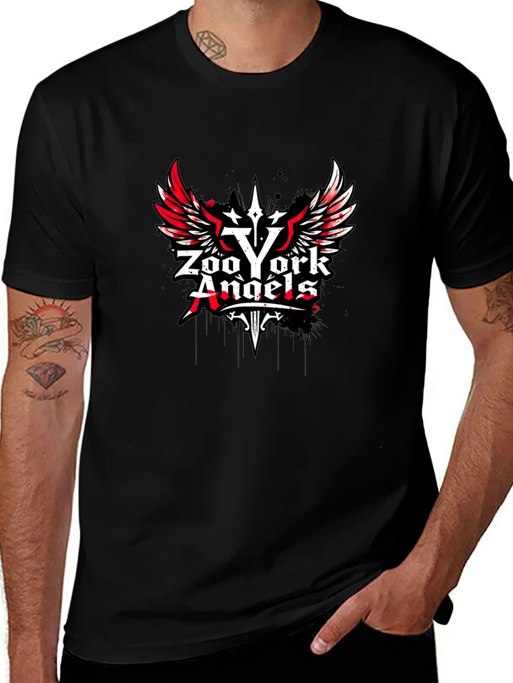 Zoo York Angels Black Graphic T-Shirt