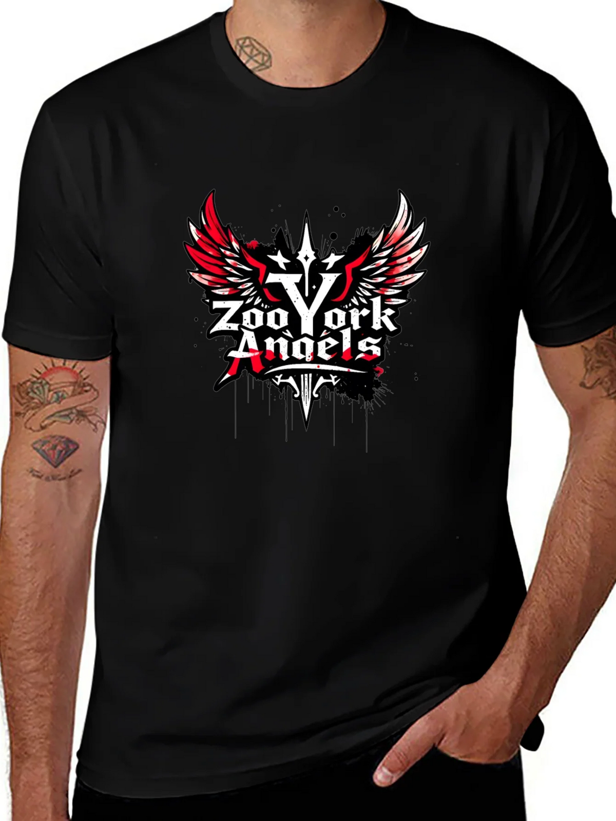 Zoo York Angels Black Graphic T-Shirt
