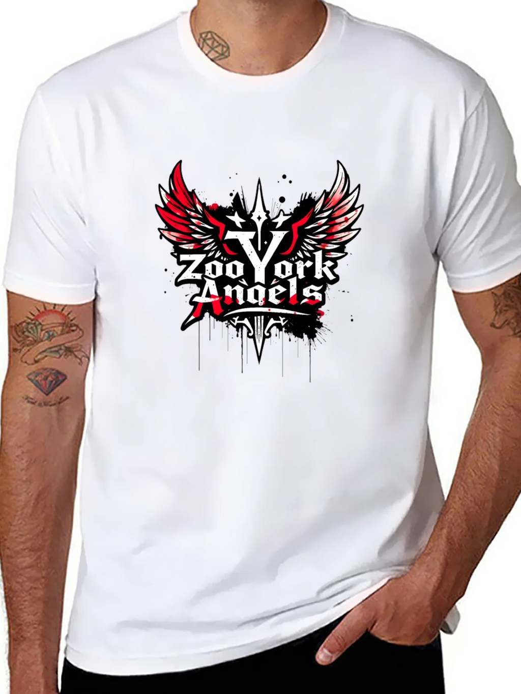 Zoo York Angels Black Graphic T-Shirt
