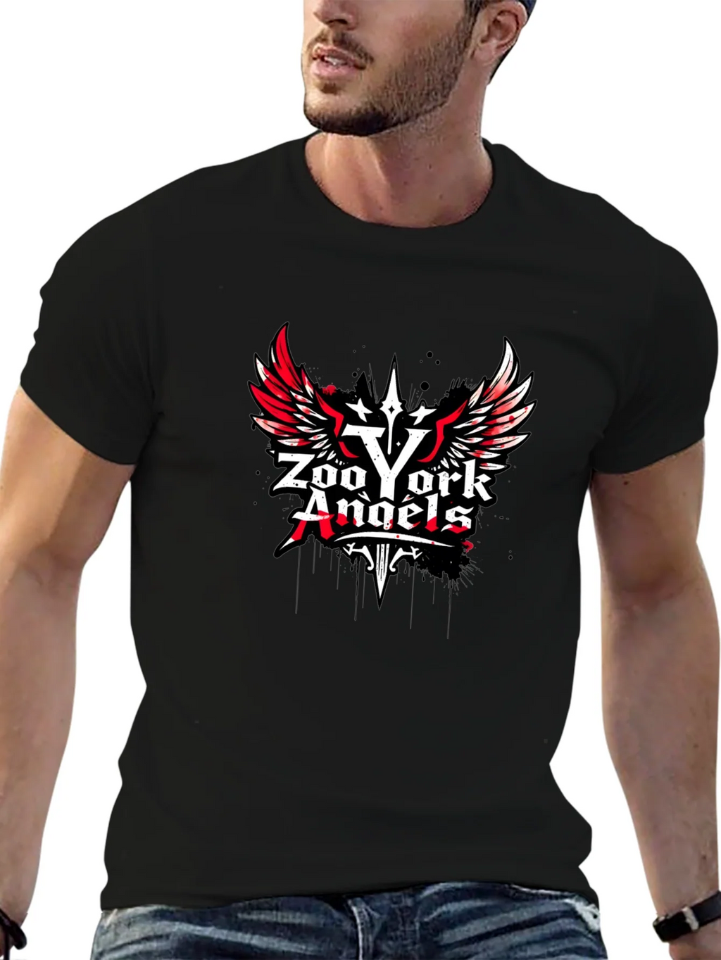 Zoo York Angels Black Graphic T-Shirt