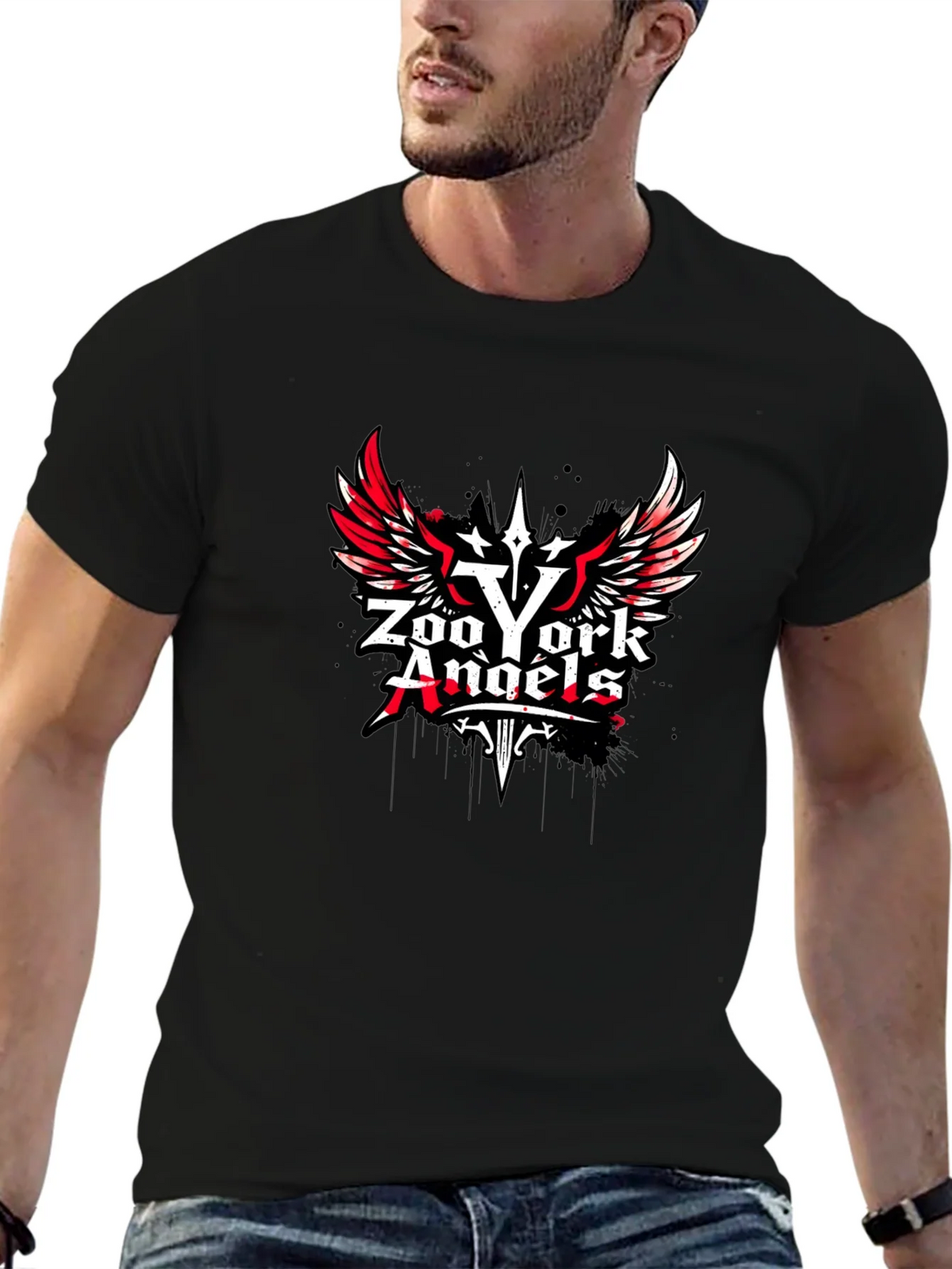 Zoo York Angels Black Graphic T-Shirt