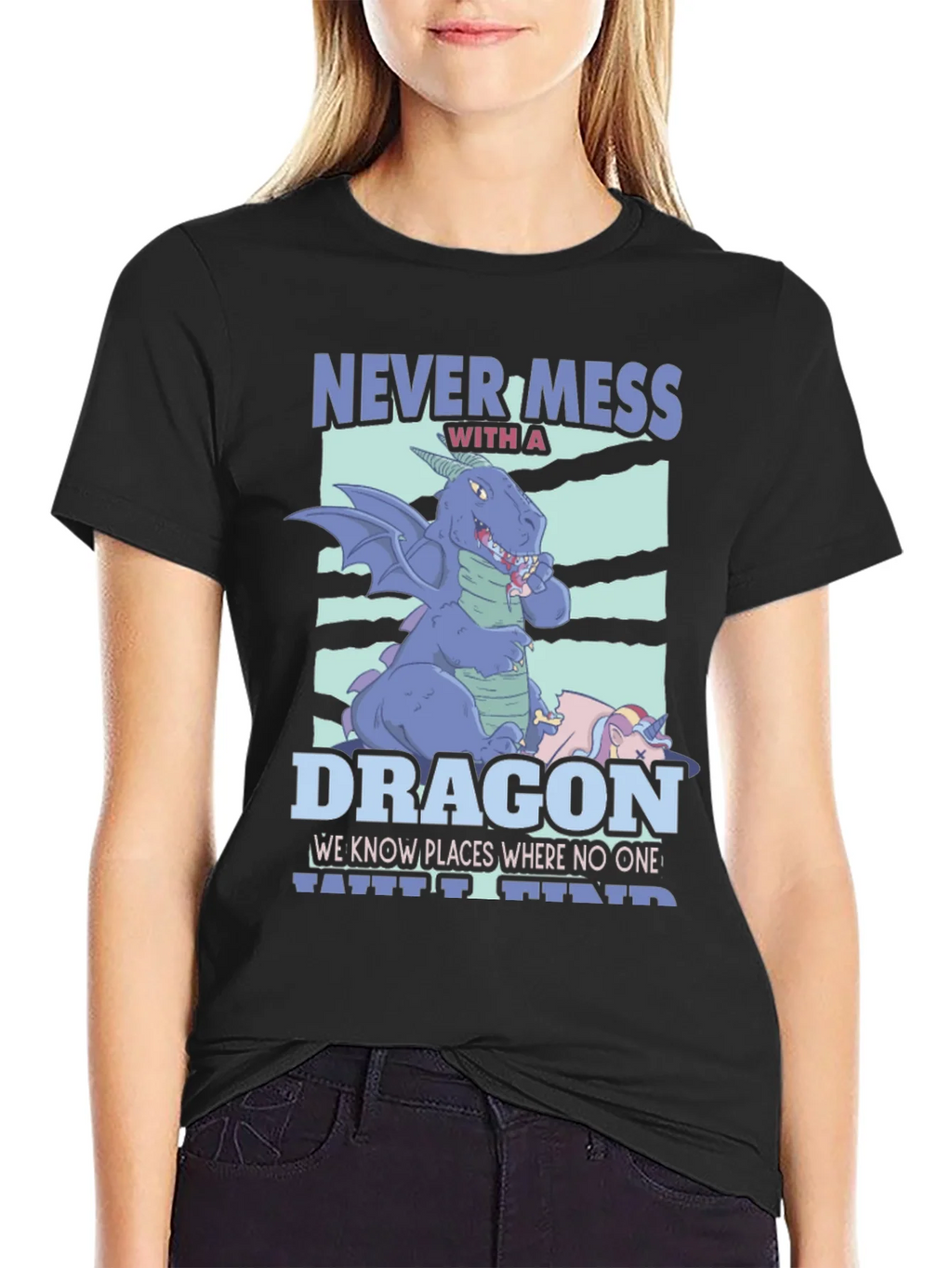 Never Mess With A Dragon Graphic T-Shirt