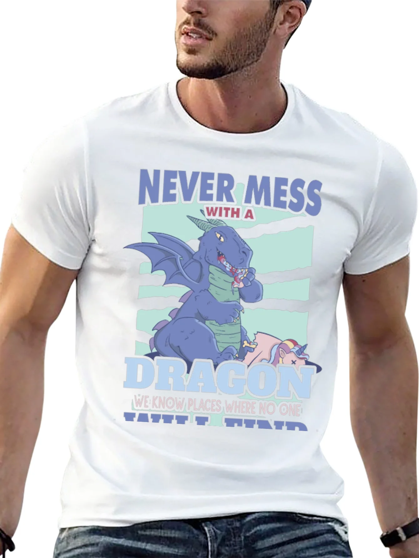 Never Mess With A Dragon Graphic T-Shirt